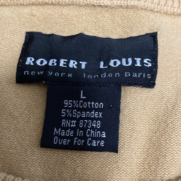 Mens Robert Louis NY/London lightweight Short sleeve sweater size Large - Picture 8 of 8